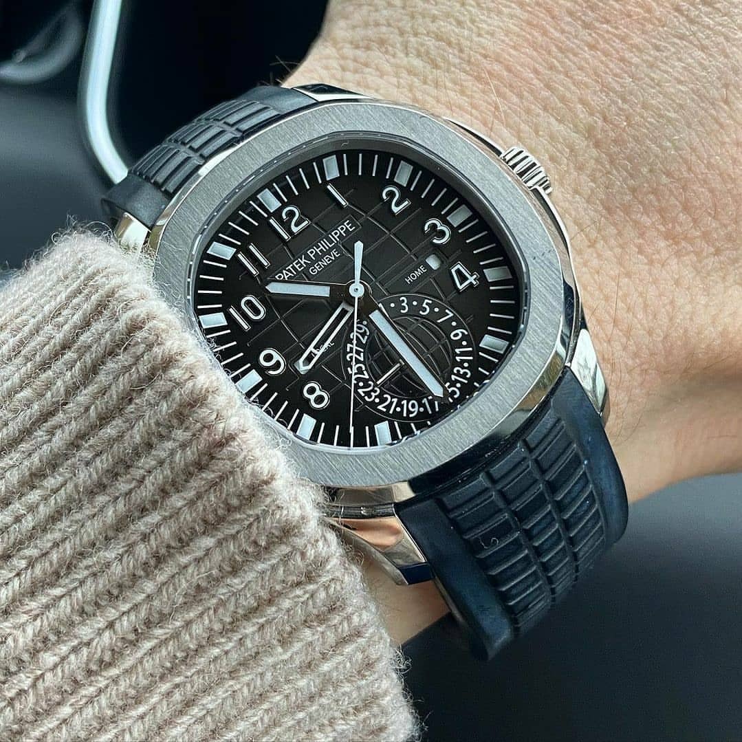 replica patek philippe aquanaut travel time